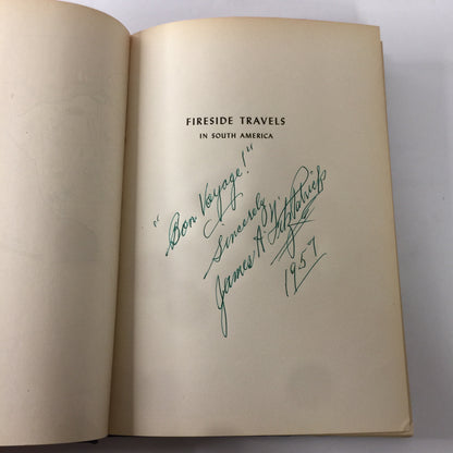 Fireside Travels in South America - James A. Fitzpatrick - Signed - 1st Edition - 1948