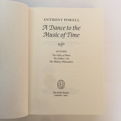 A Dance to the Music of Time  - Anthony Powell - 4 Vol Set - Folio Society - 2007