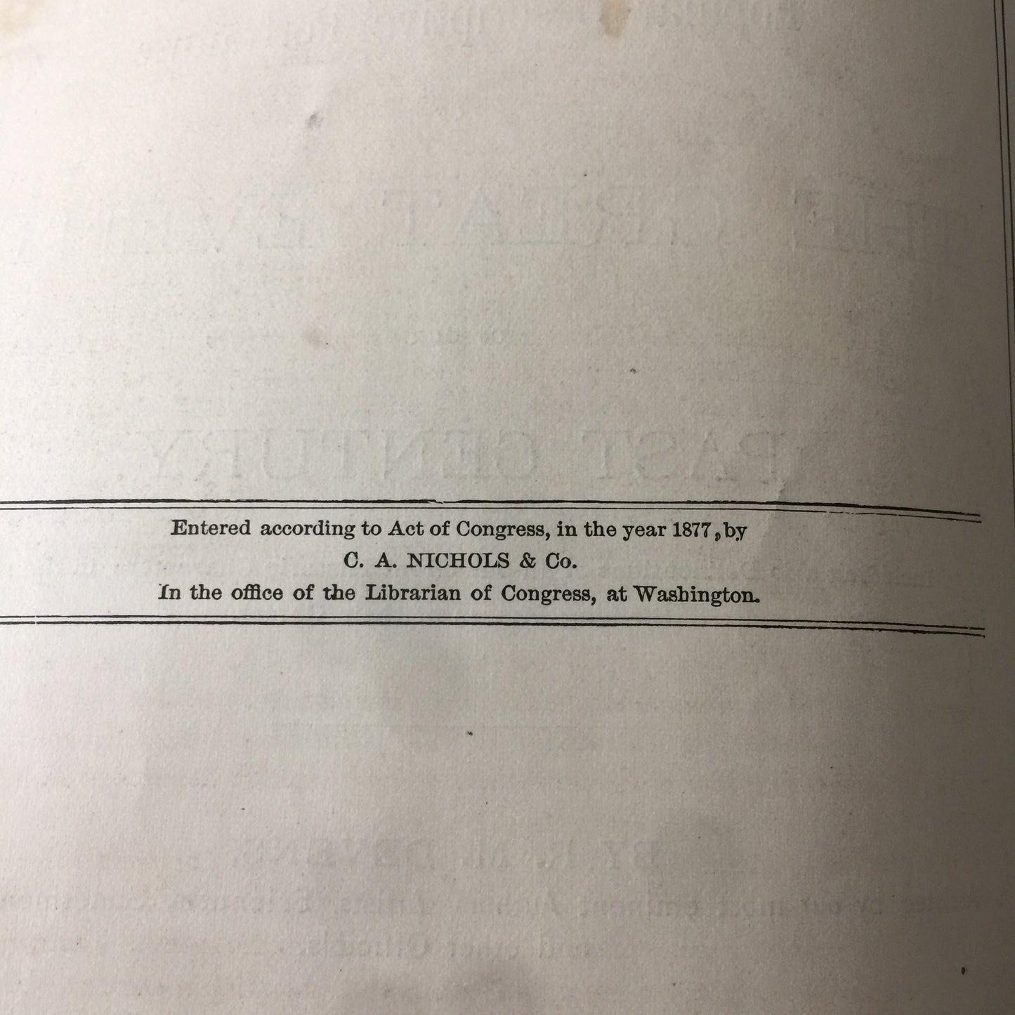 The Great Events of our Past Century - R. M. Devens - 1881