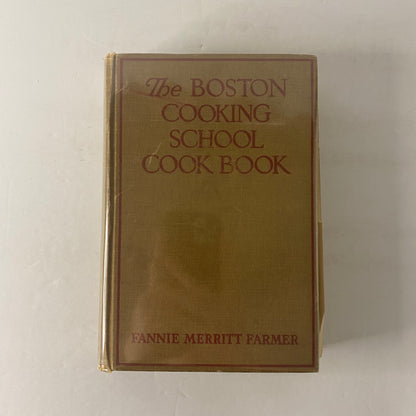 The Boston Cooking School Cook Book - Fannie Merritt Farmer - 6th Edition - 2nd Print - 1937