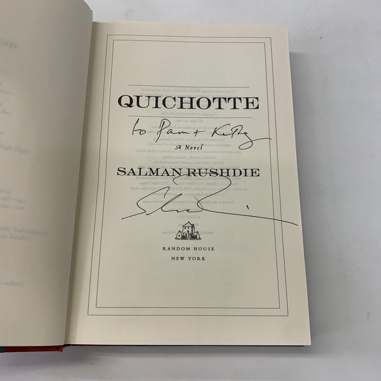 Quichotte - Salman Rushdie - Signed - 2019