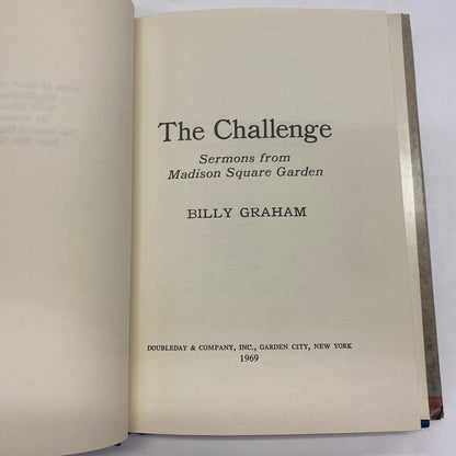 The Challenge - Billy Graham - 1st Edition - 1969