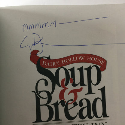 Soup and Bread: A Country Inn Cookbook - Crescent Dragonwagon - Signed - 1992