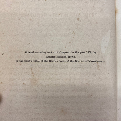 The Minister's Wooing - Harriet Beecher Stowe - 1st Edition - 1859