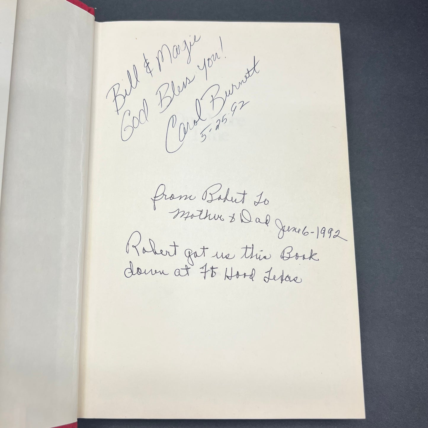 One More Time - Carol Burnett - Signed - 1st Edition - 1986