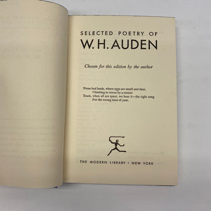 Selected Poetry of W. H. Auden - W. H. Auden - 1958