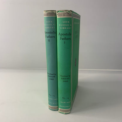 Apostolic Fathers Vols 1 and 2 - Translated by Kirsopp Lake - 1975