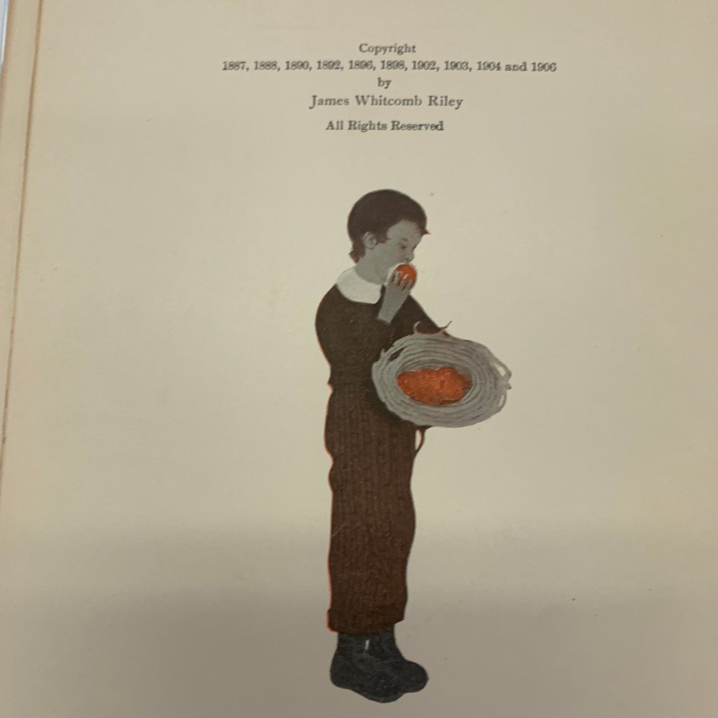 While the Heart Beats Young - James Whitcomb Riley - 1st Edition - Missing Pages - 1906