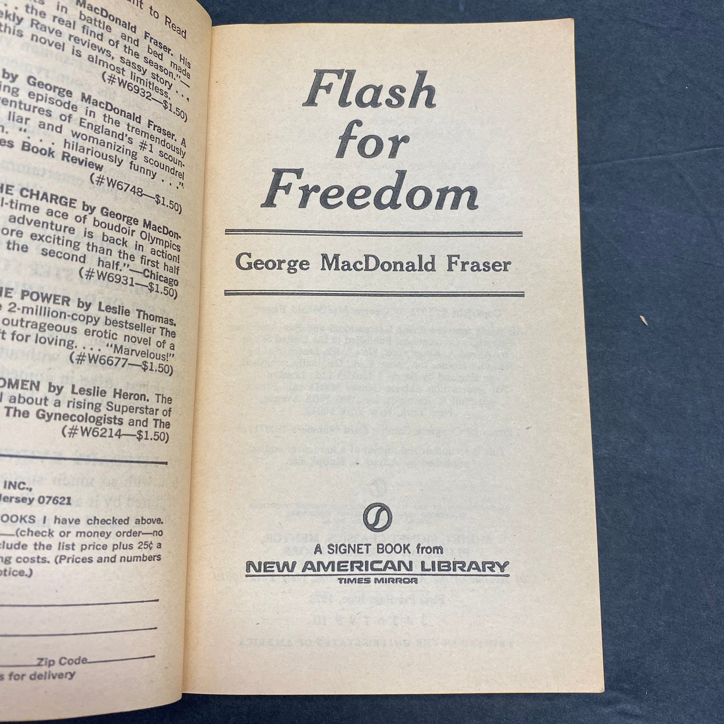 Flash for Freedom - George MacDonald Fraser - Frazetta Cover - 1973