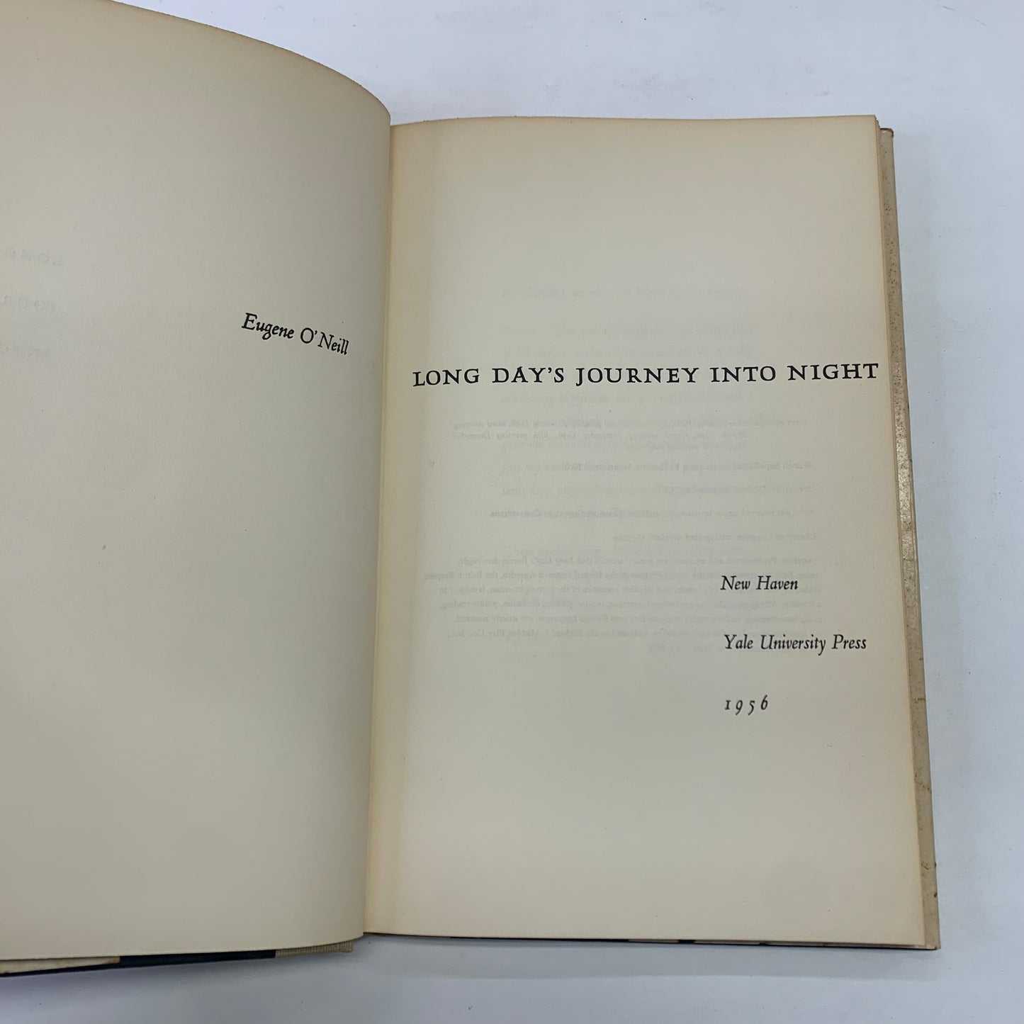 Long Journey Into Night - Eugene O’Neill - 6th Print - 1959