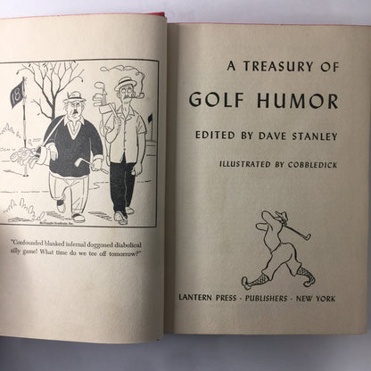 A Treasury of Golf Humor - Dave Stanley - 1949