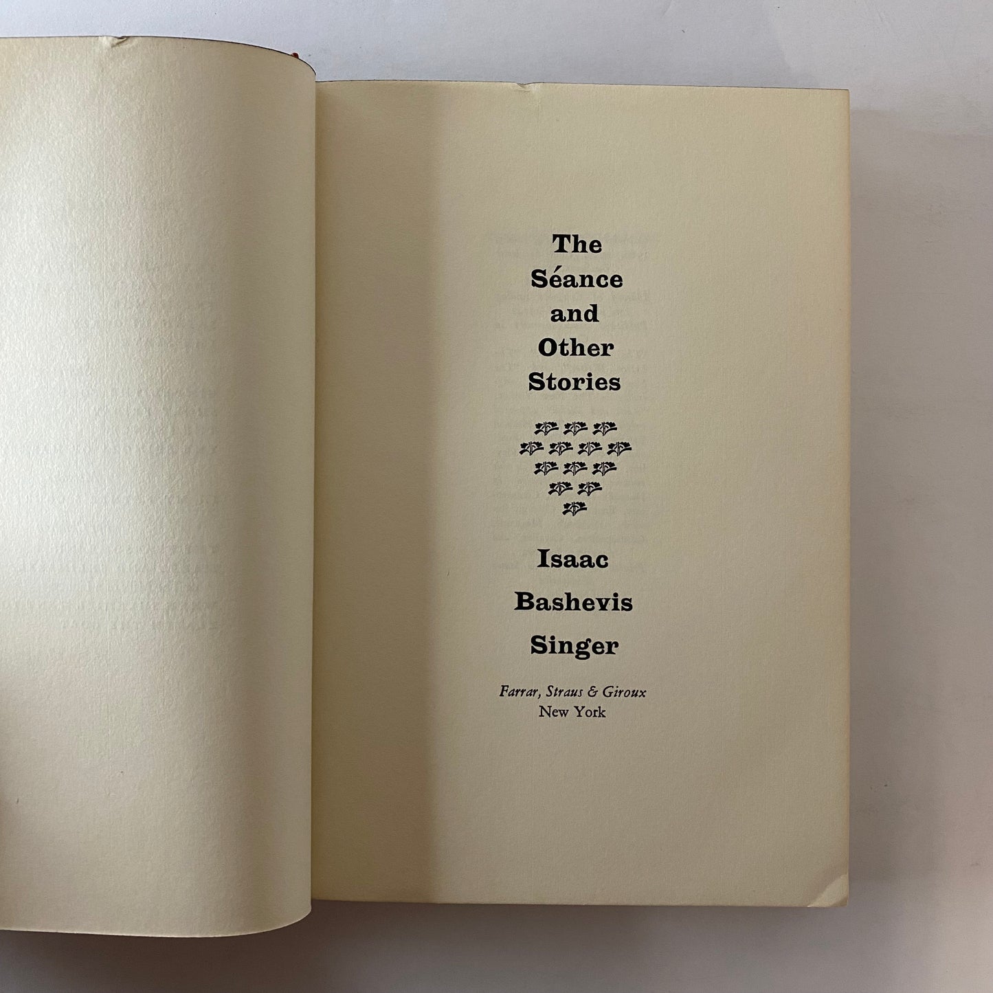 The Seance - Isaac Bashevis Singer - 1st American Edition - 1968