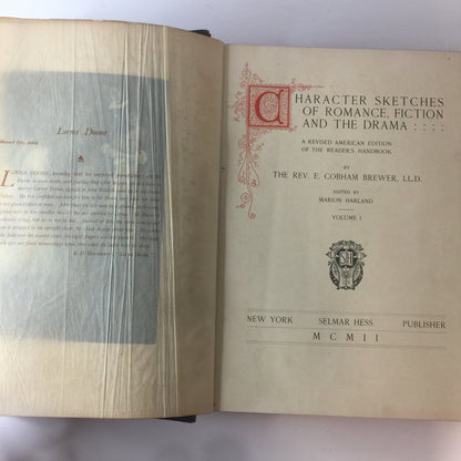 Character Sketches of Romance Fiction - E. Cobham Brewer - 4 Vol. Set - 1903