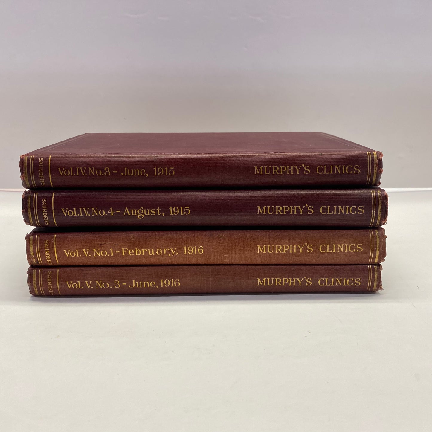 The Clinics of John B. Murphy M. D. - John B. Murphy - 4 Volumes - 1916