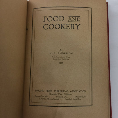 Food and Cookery - H. S. Anderson - 1917