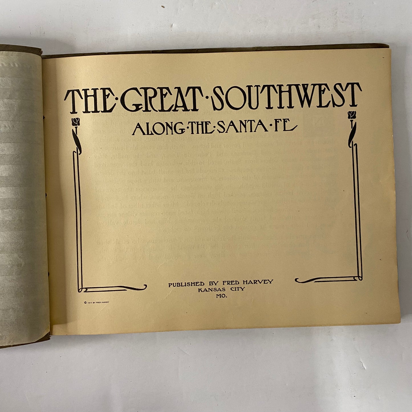 The Great South West: Along the Santa Fe - Fred Harvey - Kansas City, MO - 1914