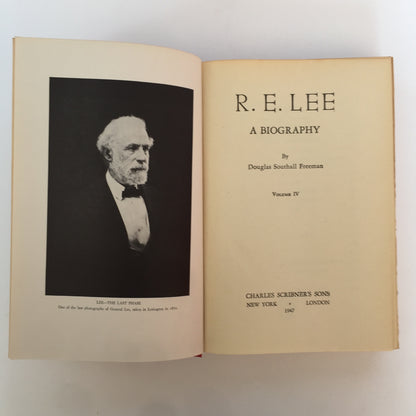 R.E. Lee - 4 Vol Set - Douglas Freeman - 1935