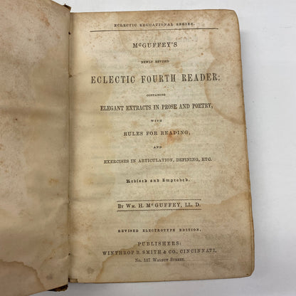 McGuffey’s Eclectic Fourth Reader - McGuffey - Revised Edition - c. 1850