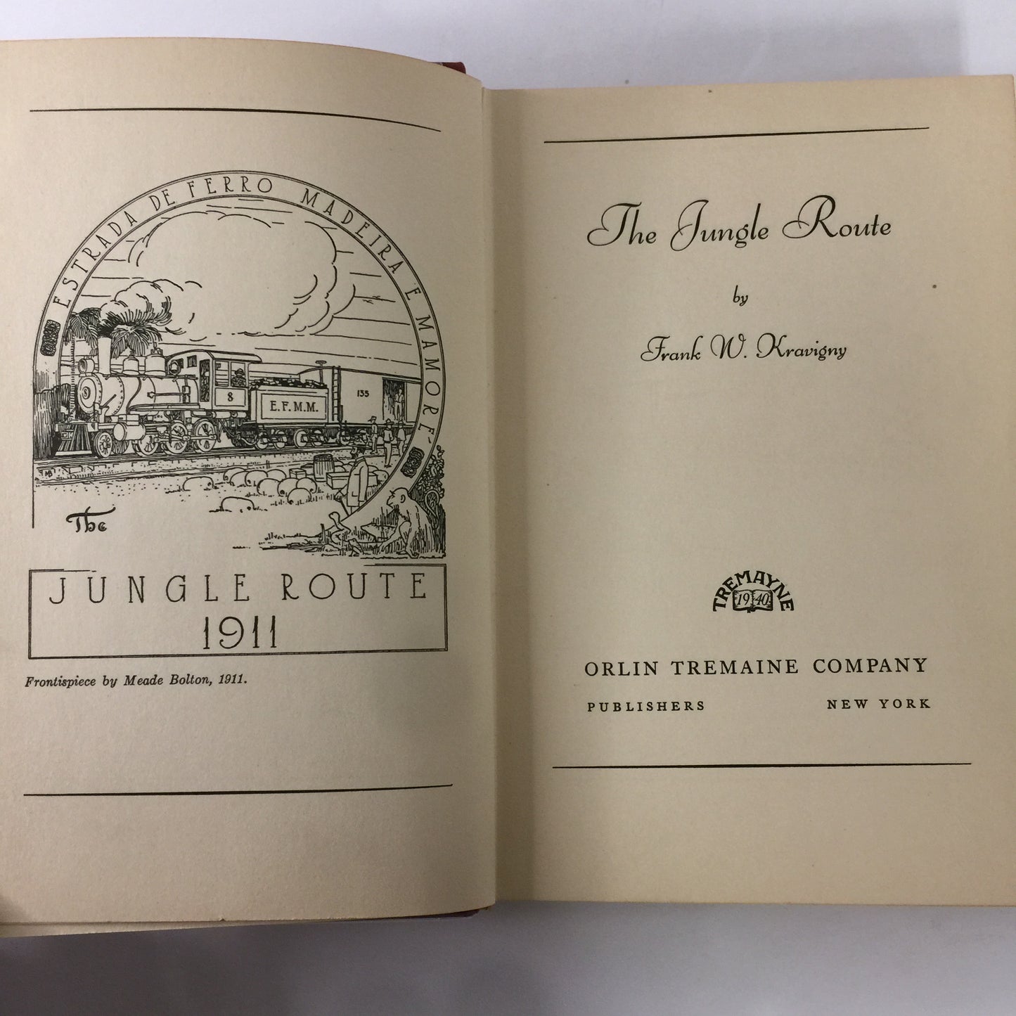 The Jungle Route - Frank W. Kravigny - 1st Edition - Survivors Edition - 1940