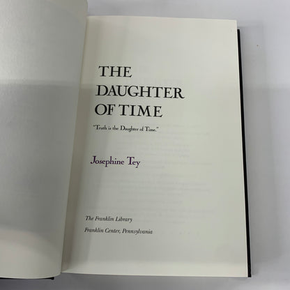 The Daughter of Time - Josephine Tey - Franklin Library - 1990