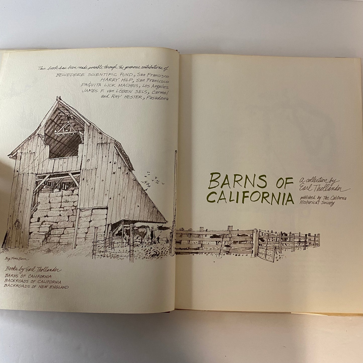 Barns of California - Earl Thollander - Inscribed - 1974