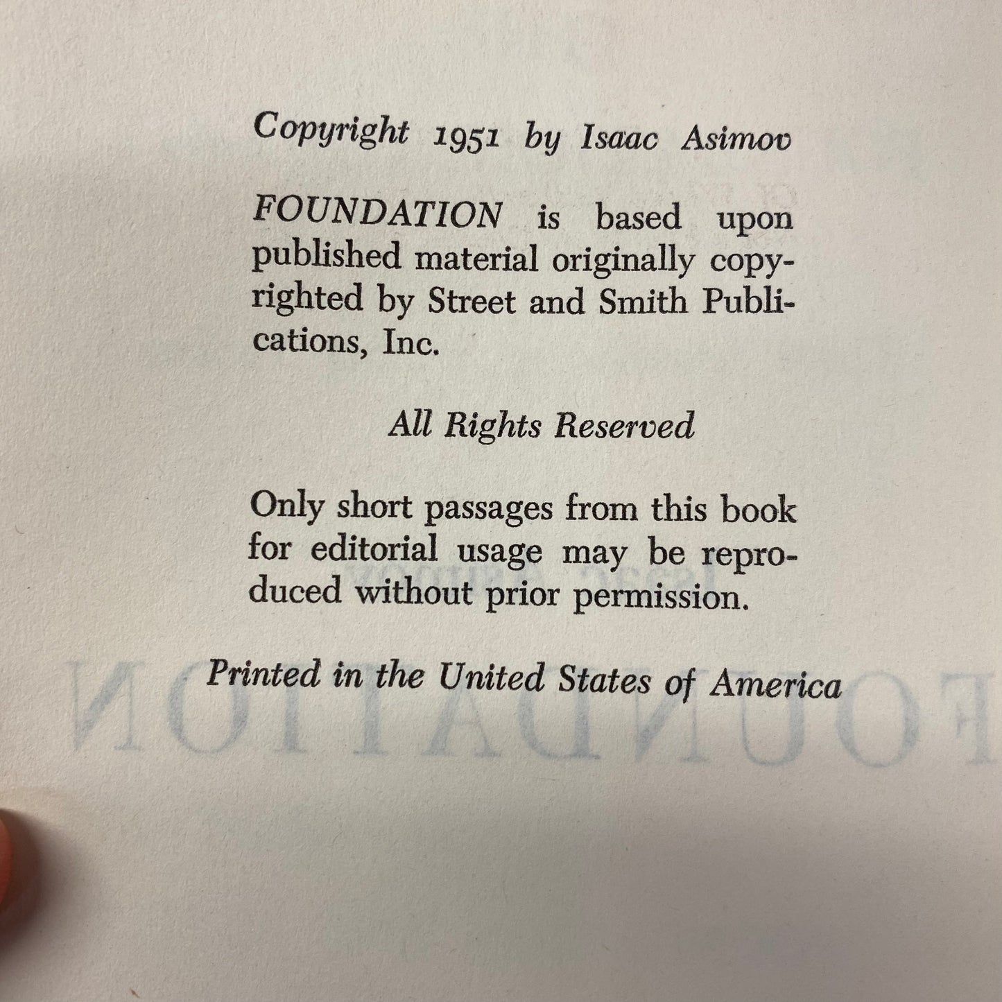 The Foundation Trilogy - Isaac Asimov - Early Book Club Edition - 1951