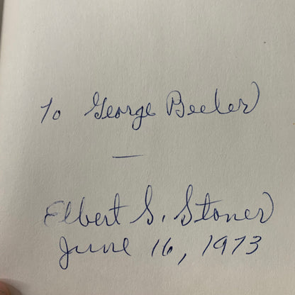 The Spirit of ‘89 - Elbert Stoner - Inscribed - 1st Printing - 1969