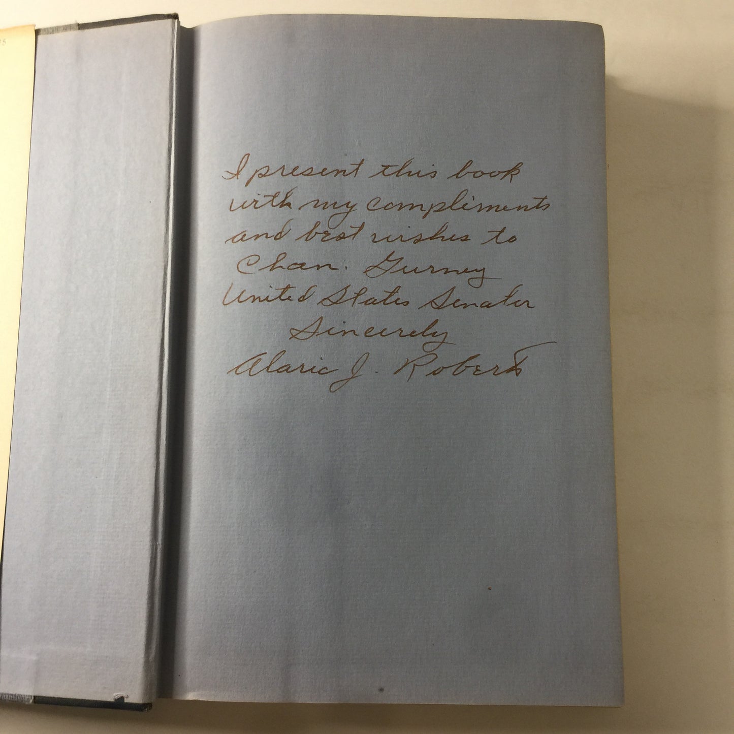 New Trade Winds for the Seven Seas - Alaric J. Roberts - 1st Edition - Inscribed to John Chandler Gurney - 1942