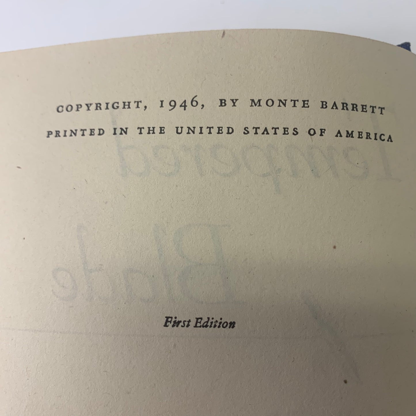 Tempered Blade - Monte Barret - Signed - Limited Edition - 1946