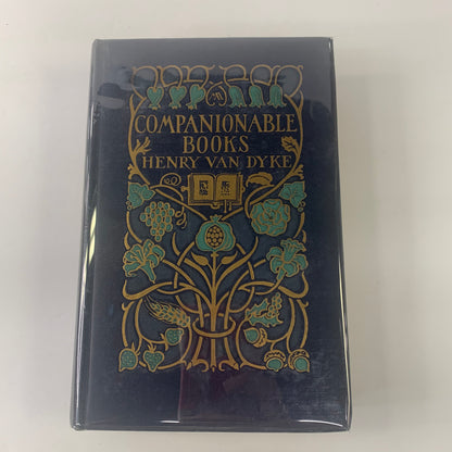 Companionable Books - Henry Van Dyke - 1st Edition - 1922