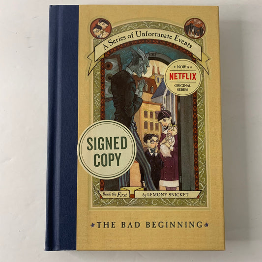 The Bad Beginning - Lemony Snicket - Signed - 2017