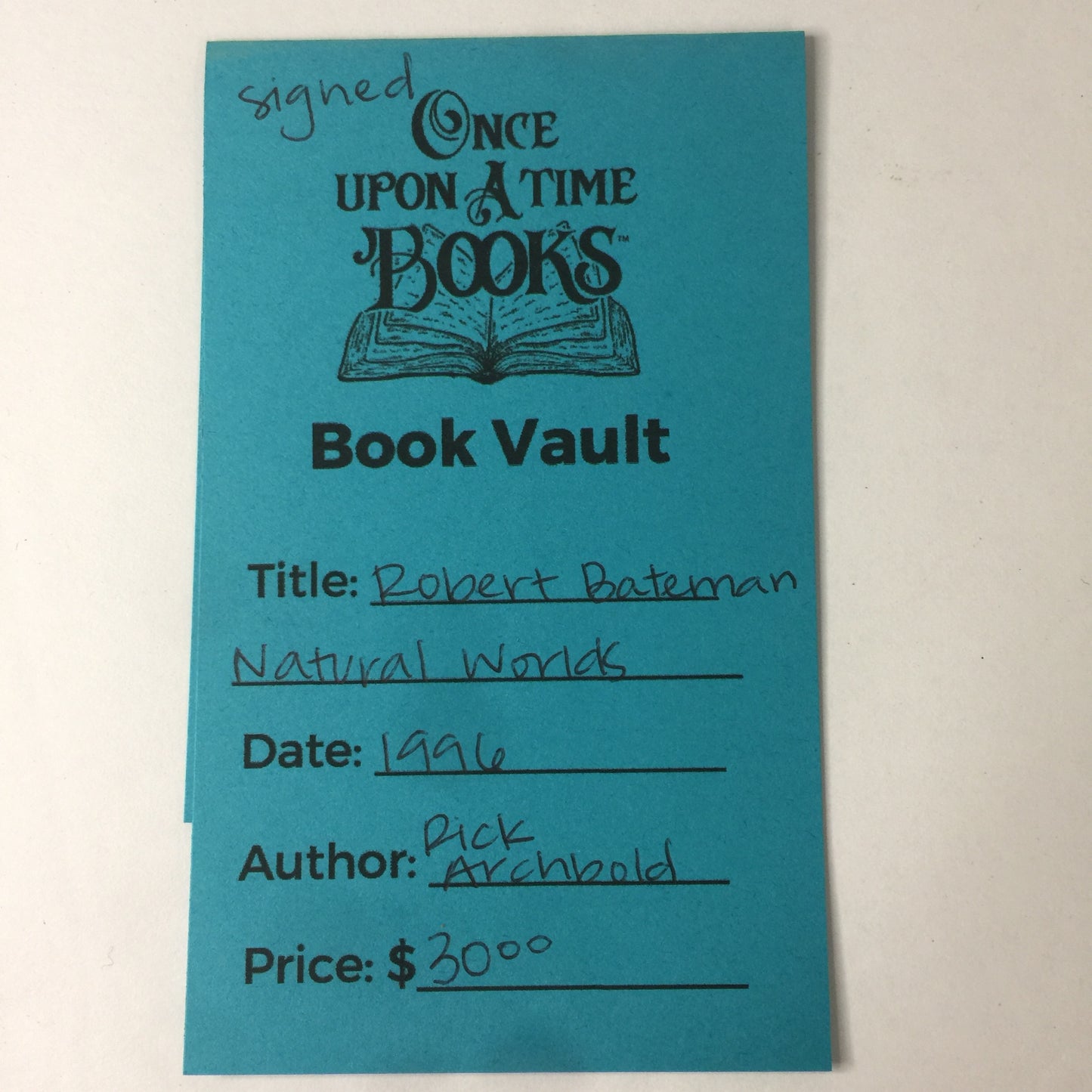 Robert Bateman Natural Worlds - Rick Archbold - Signed - 1996