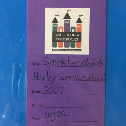 Sportster Models: Harley Davidson Service Manual - Various - 2007