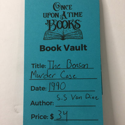 The Benson Murder Case - S. S. Van Dike - Franklin Library - 1990