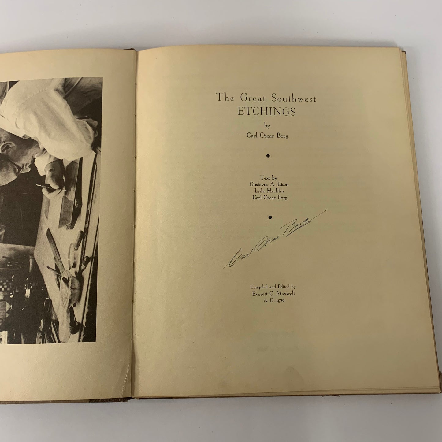 The Great Southwest Etchings - Carl Oscar Borg - Signed - 1936