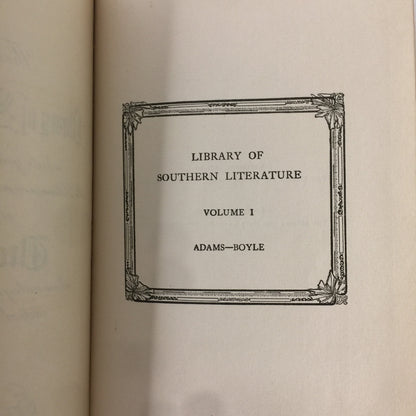 Library of Southern Literature - Various - 17 Volumes with Supplement - 1909