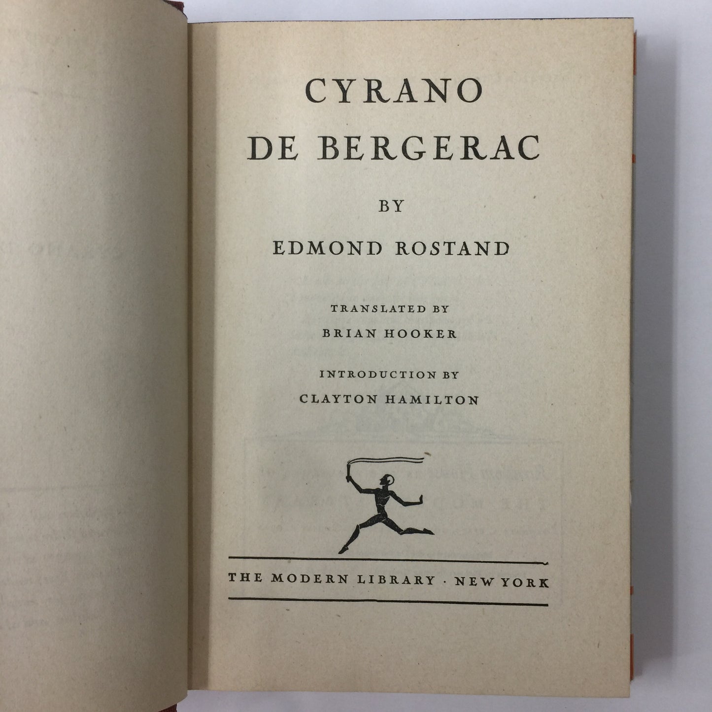 Cyrano de Bergerac - Edmond Rostand - Modern Library - 1923