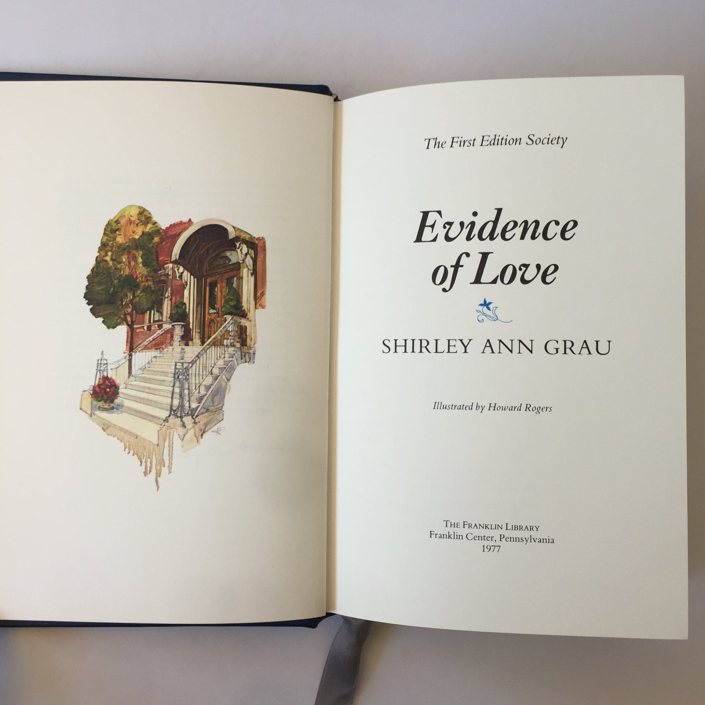 Evidence of Love - Shirley Ann Grau - 1st Edition, Signed - Franklin Library - 1977