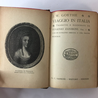 Viaggio in Italia - J. W. Goethe - Vol 1 and 3