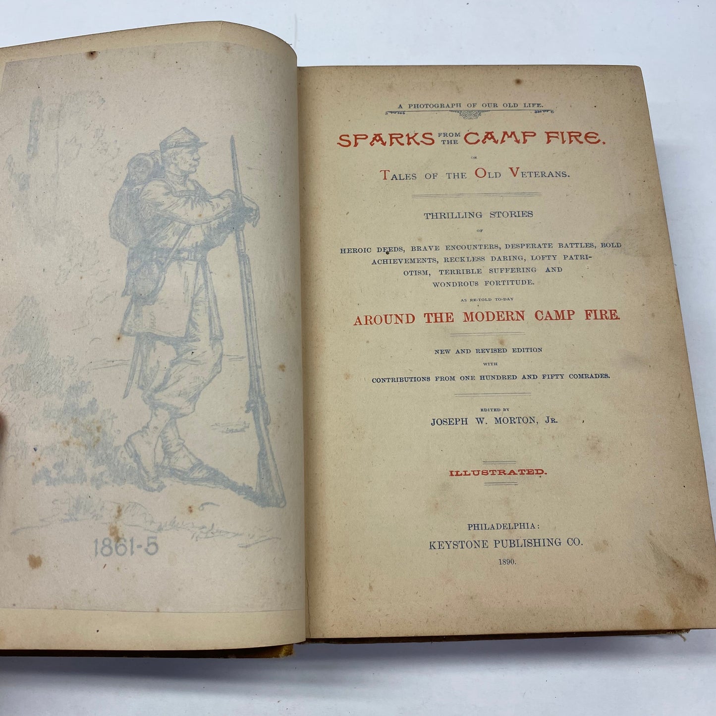 Sparks From The Camp Fire - Joseph W. Morton, Jr. - 1890