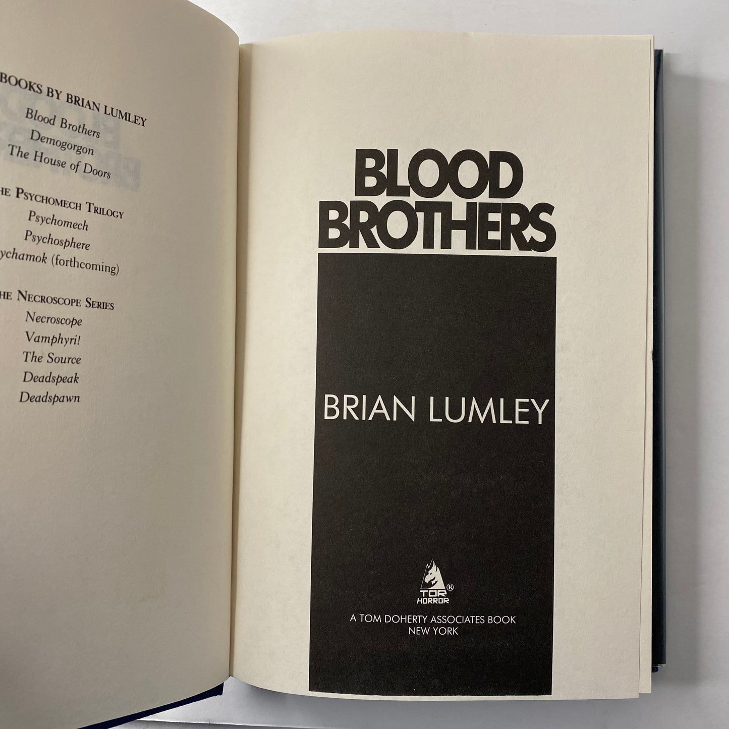 Blood Brothers - Brian Lumley - 1st Edition - 1992