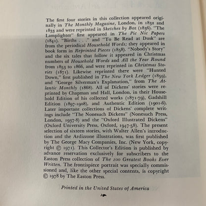 The Short Stories - Charles Dickens - Easton Press - 1978