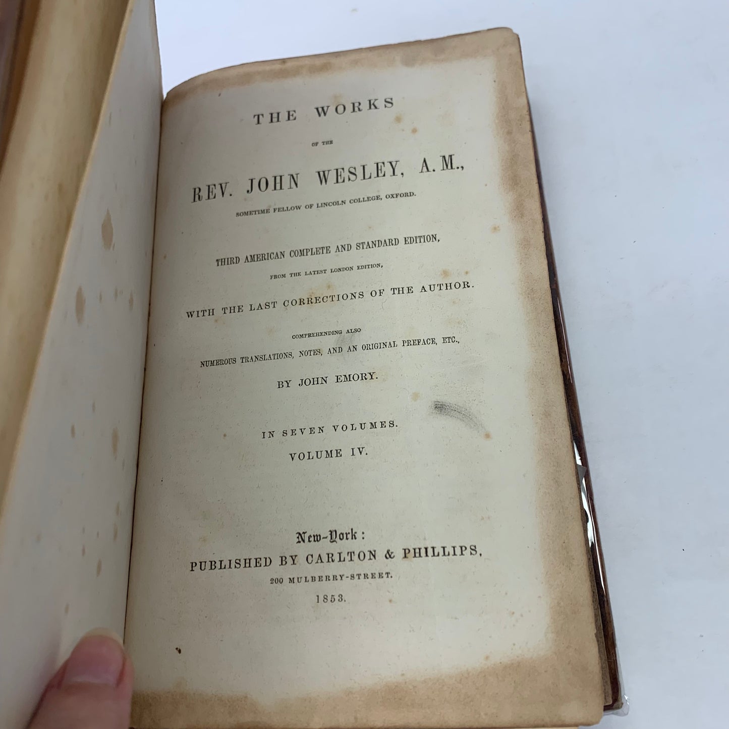 The Works of the Rev. John Wesley, A. M. - John Emory - 1853