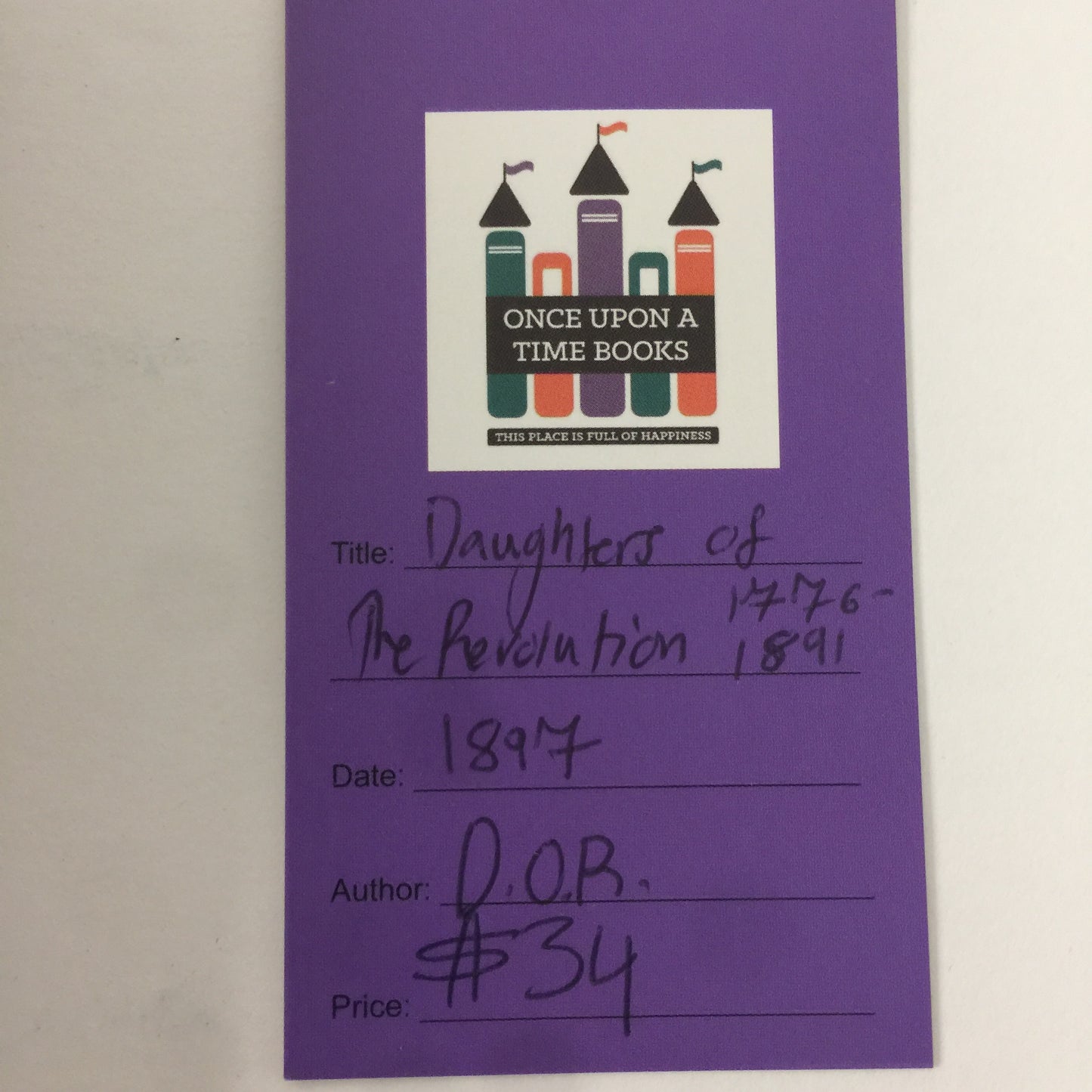 Daughters of the Revolution 1776-1891 - Various - 1897