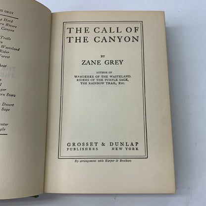 The Call of the Canyon - Zane Grey - 1924