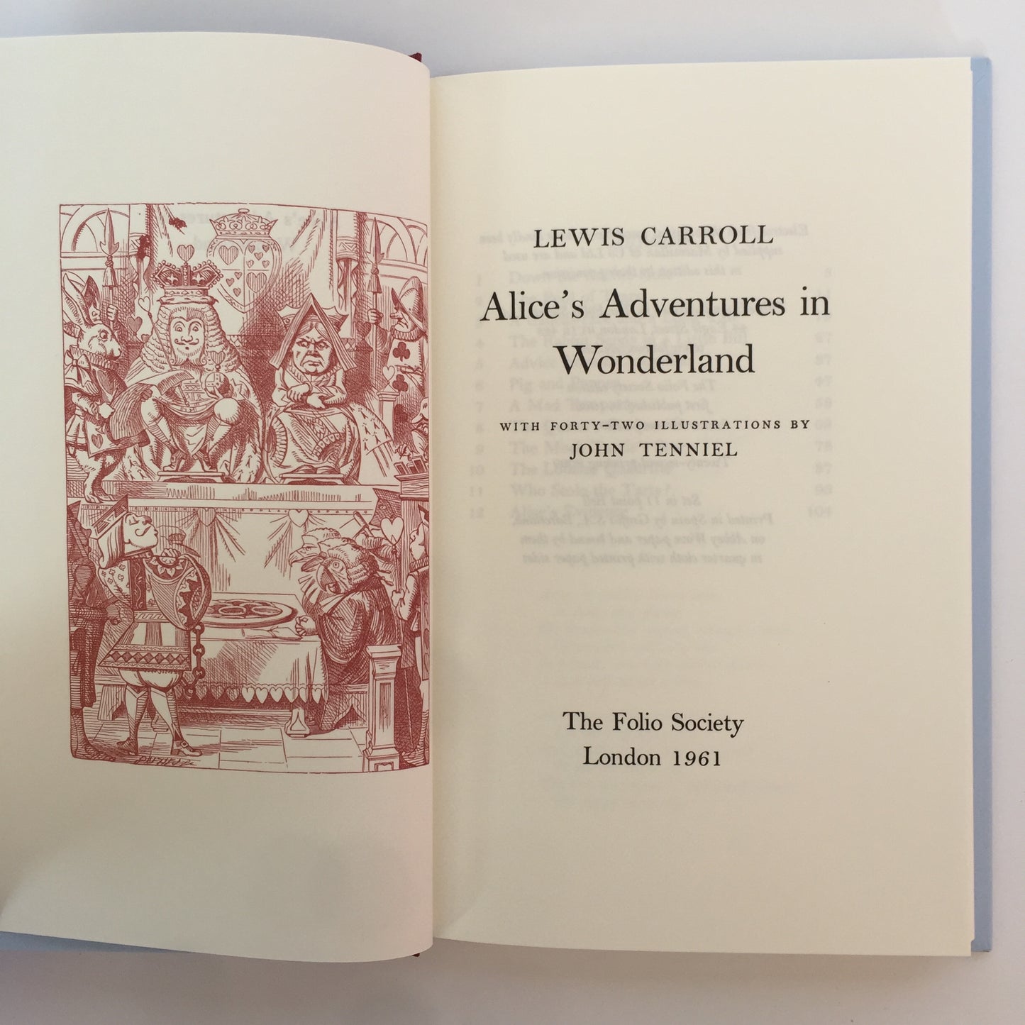 Alice’s Adventures in Wonderland & Through the Looking Glass - Lewis Carroll - 2nd Print - Folio Society - 2009