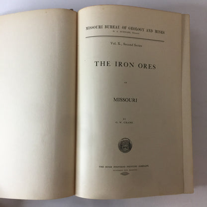 Missouri Bureau of Geology and Mines - G. W. Crane - Vol 5 - Second Series