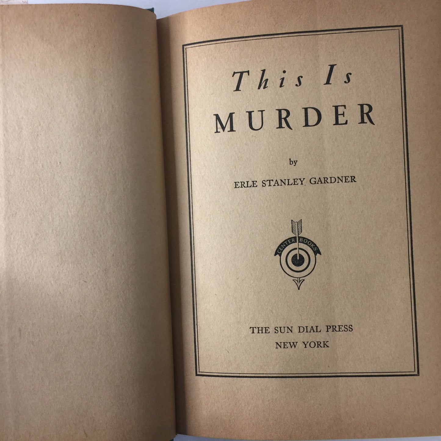 This Is Murder - Erle Stanley Gardner - Reprint - 1943