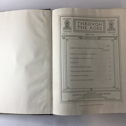 Through The Ages - National Association of Marble Dealers - 1925