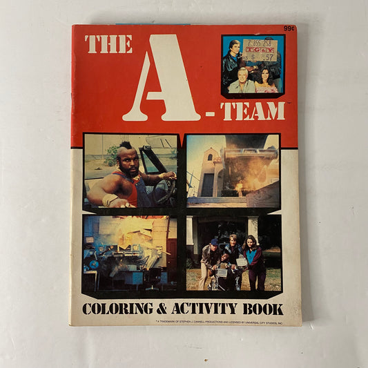 The A-Team Coloring and Activity Book - Garco Systems - 1983